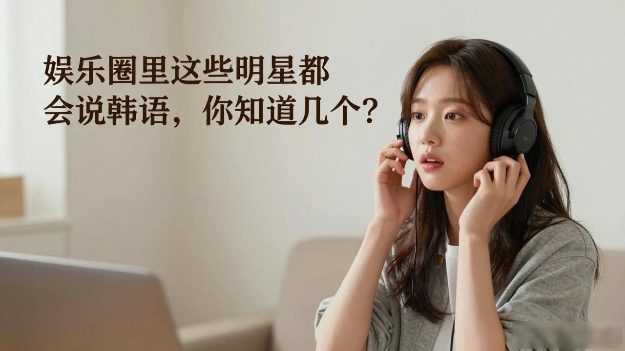 娱乐圈里这些明星都会说韩语，你知道几个？